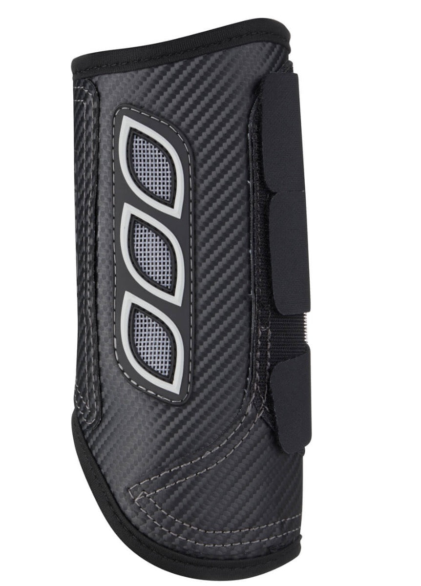 LeMieux Carbon Air XC Boots Front - Black