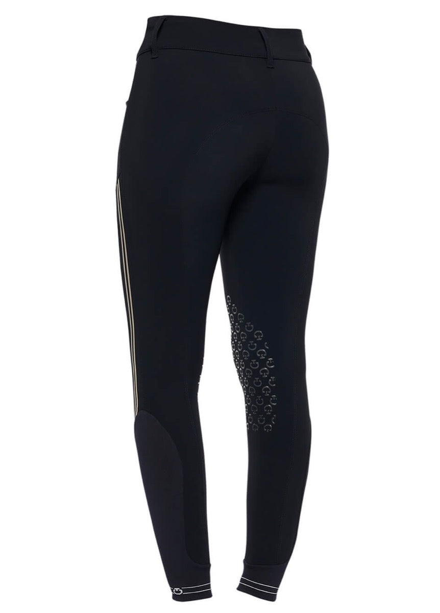 Cavalleria Toscana Embossed Silicone Stripe Breeches - Navy