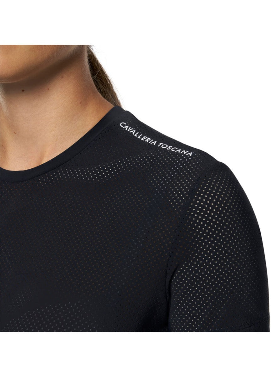 Cavalleria Toscana Perforated T-Shirt - Navy