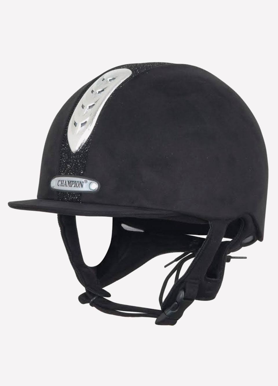 Champion Junior X-Air Dazzle Plus Riding Hat - Black