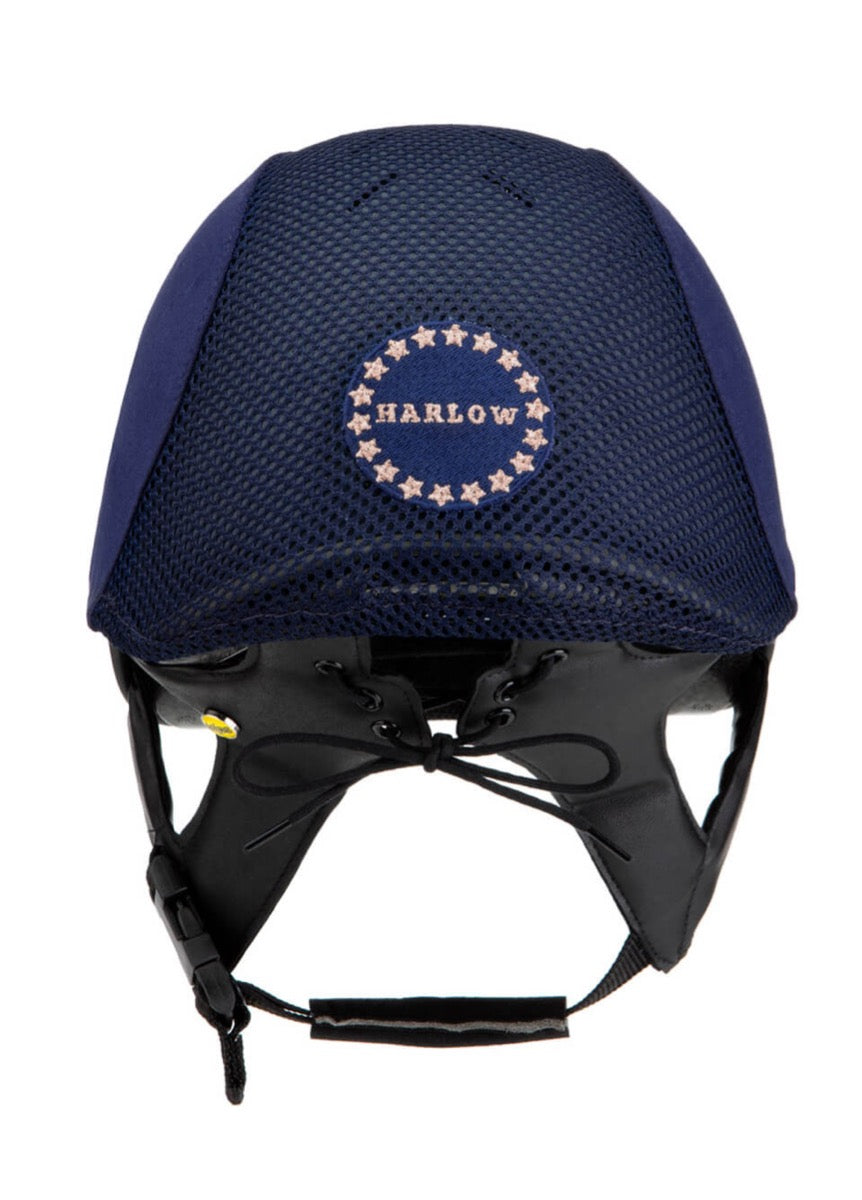 Charles Owen Harlow MS1 Pro Skull Helmet - Navy/Rose Gold