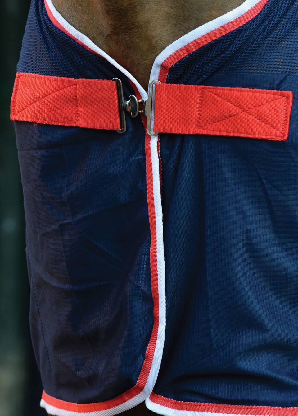 Weatherbeeta Scrim Cooler Standard Neck - Navy/Red/White