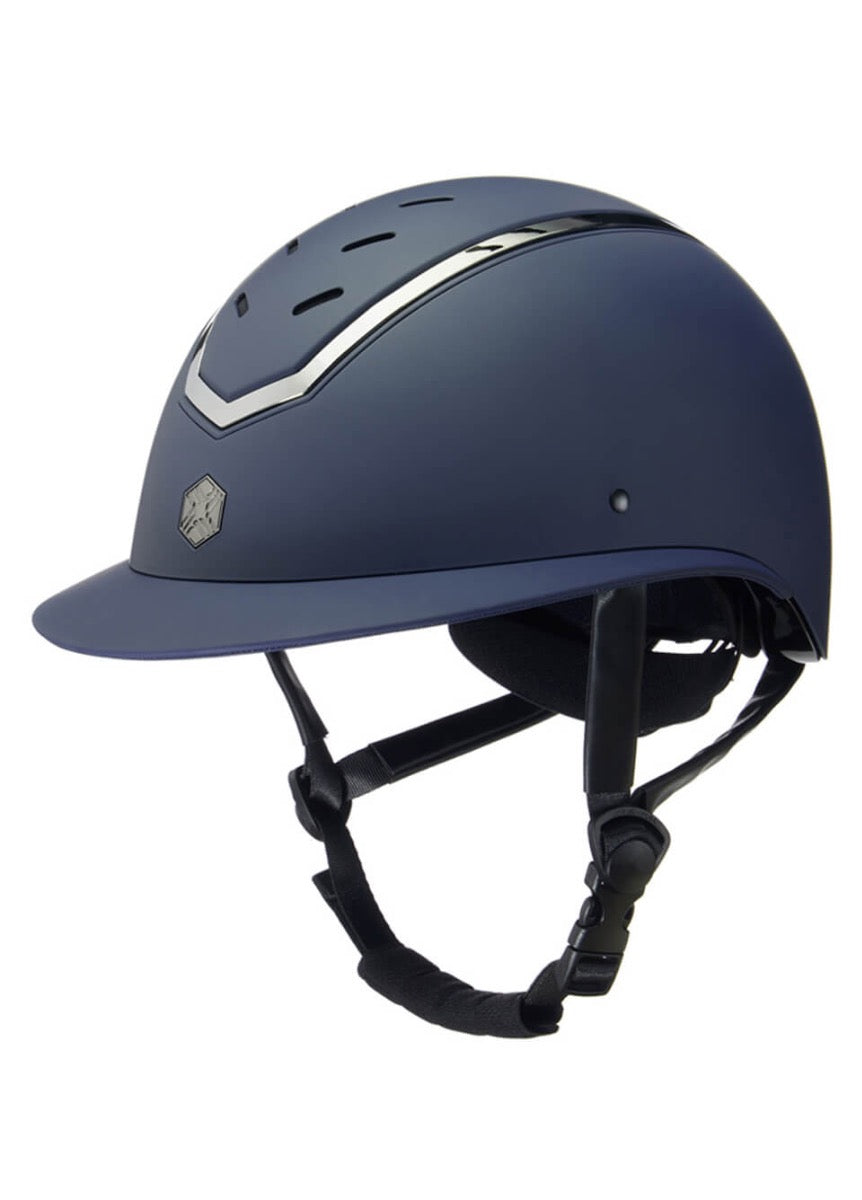 Charles Owen EQx Kylo Wide Peak Matte Hat - Navy