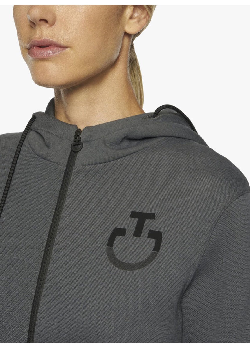 Cavalleria Toscana Bonded Hoodie - Dark Grey