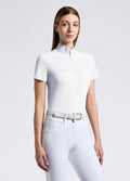 Cavalleria Toscana Perforated Competition Shirt - White