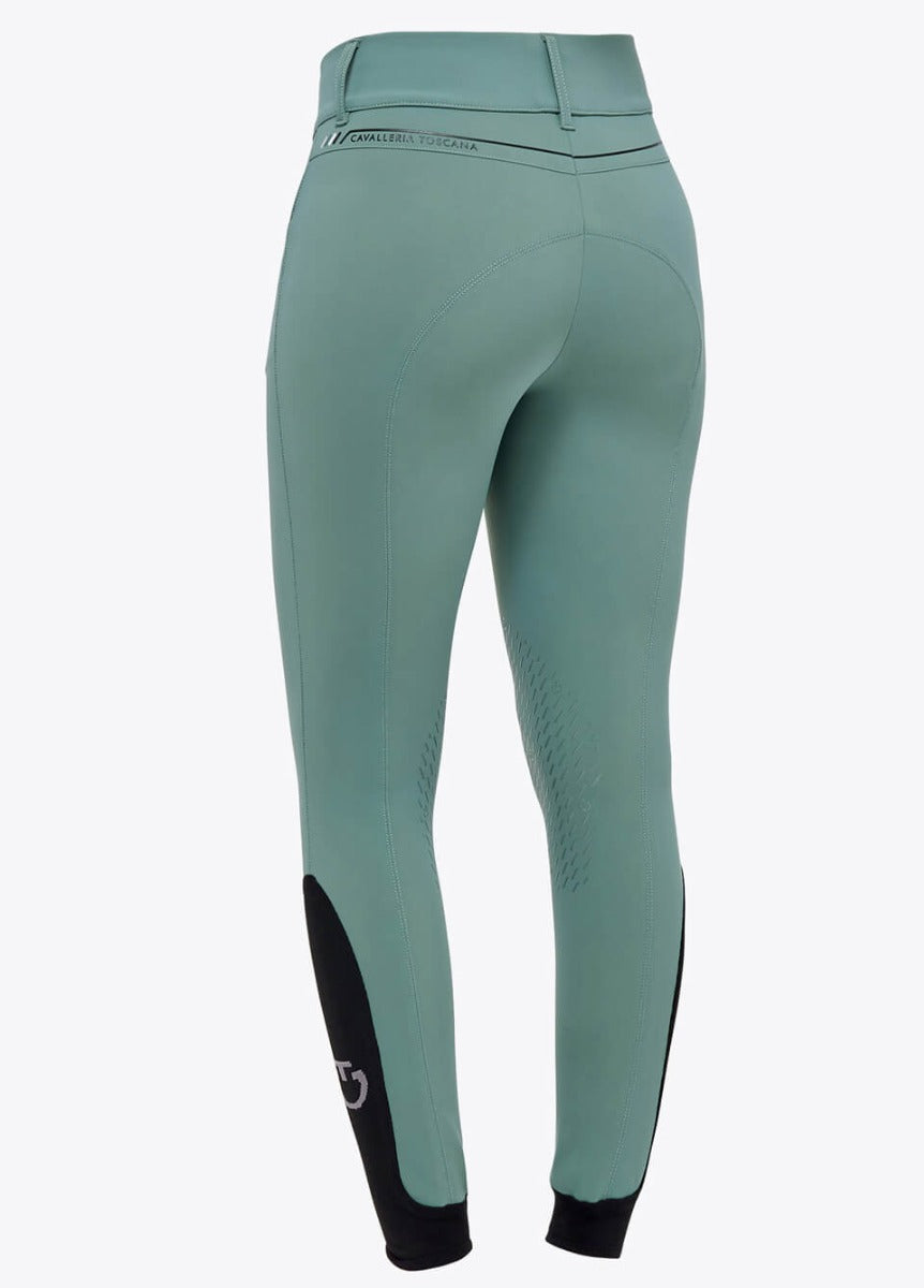 Cavalleria Toscana Dash Knee Grip High Waisted Breeches - Emerald Grey