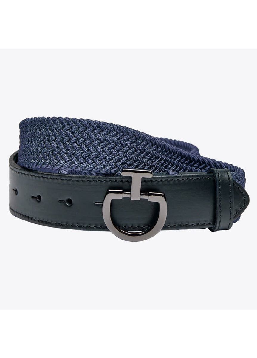 Cavalleria Toscana Elastic Belt - Atlantic Blue/Black