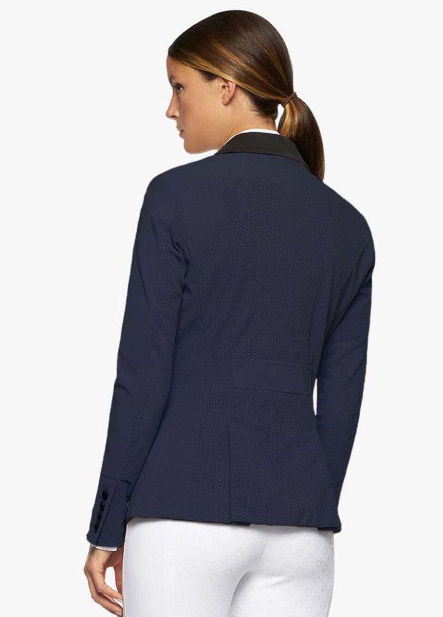 Cavalleria Toscana GP Perforated Riding Jacket - Smokey Blue