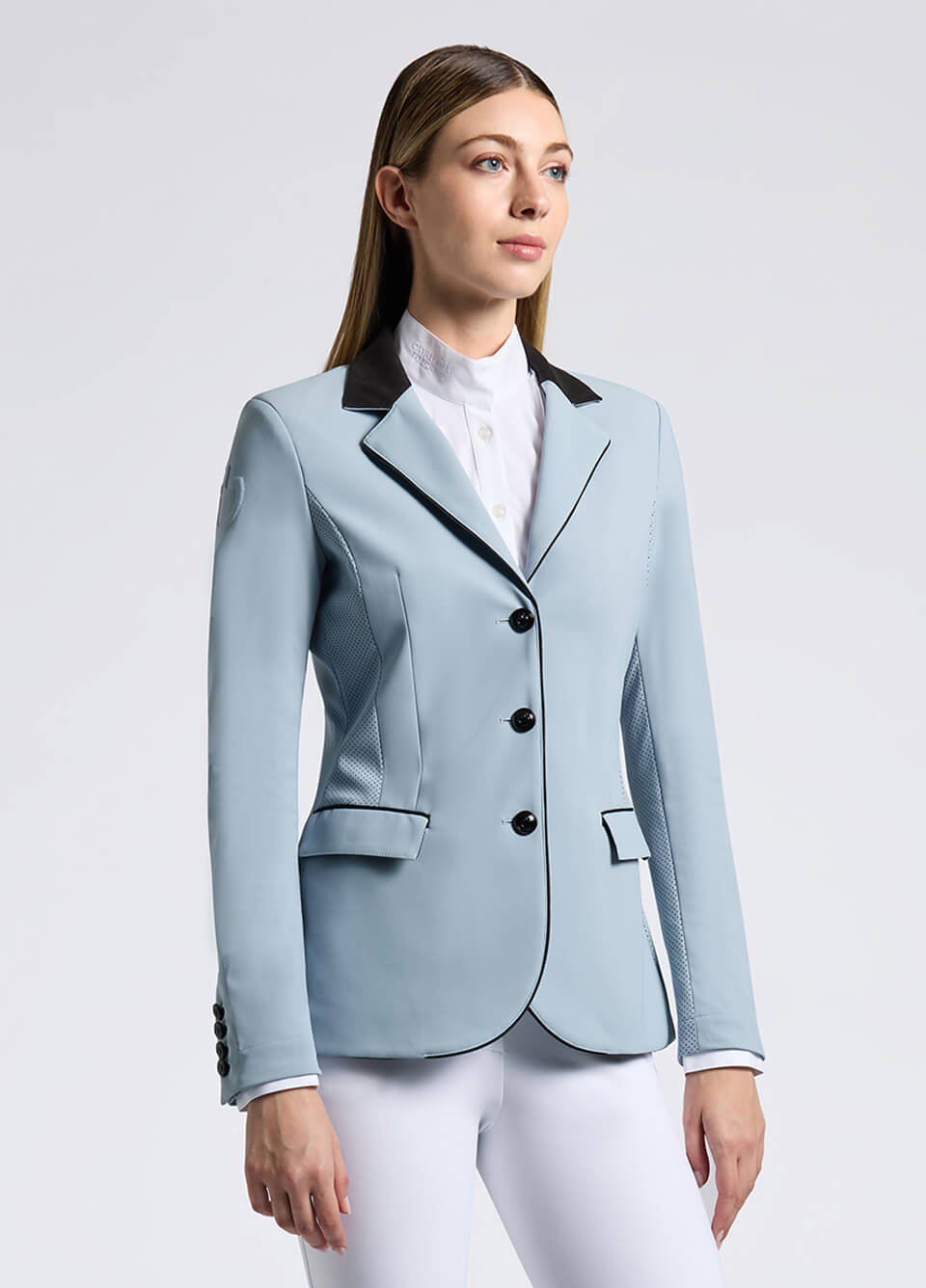 Cavalleria Toscana GP Perforated Competition Jacket - Fog Blue
