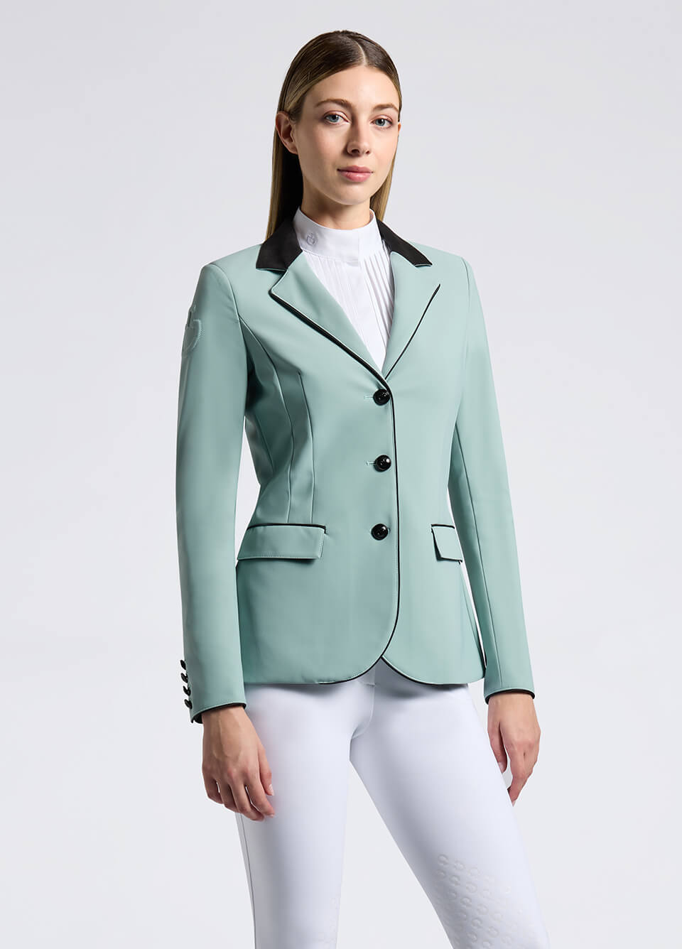 Cavalleria Toscana GP Riding Jacket - Light Teal Green
