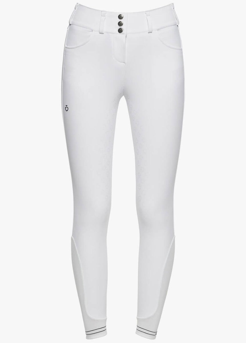 Cavalleria Toscana High Waist Full Seat Breeches - White