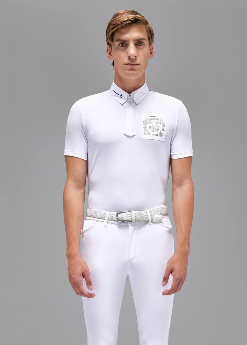 Cavalleria Toscana Mens Revo Piquet Polo - White