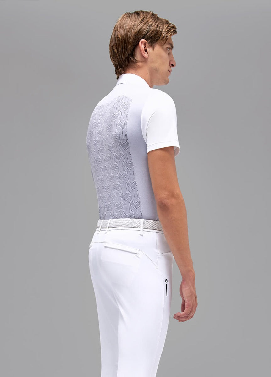 Cavalleria Toscana Mens Revo Piquet Polo - White