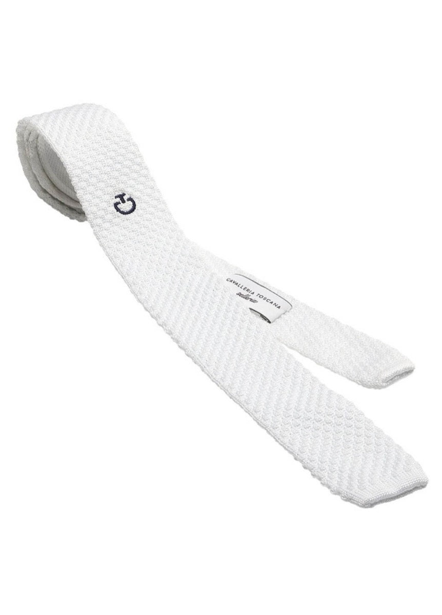 Cavalleria Toscana Mens Tie - White