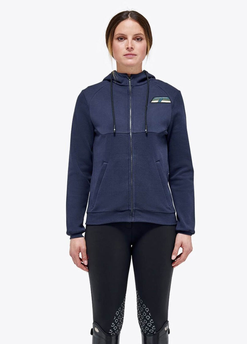 Cavalleria Toscana Pennant Piqué Hoodie - Navy