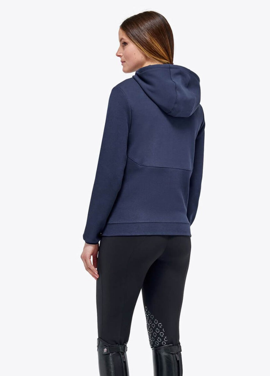 Cavalleria Toscana Pennant Piqué Hoodie - Navy