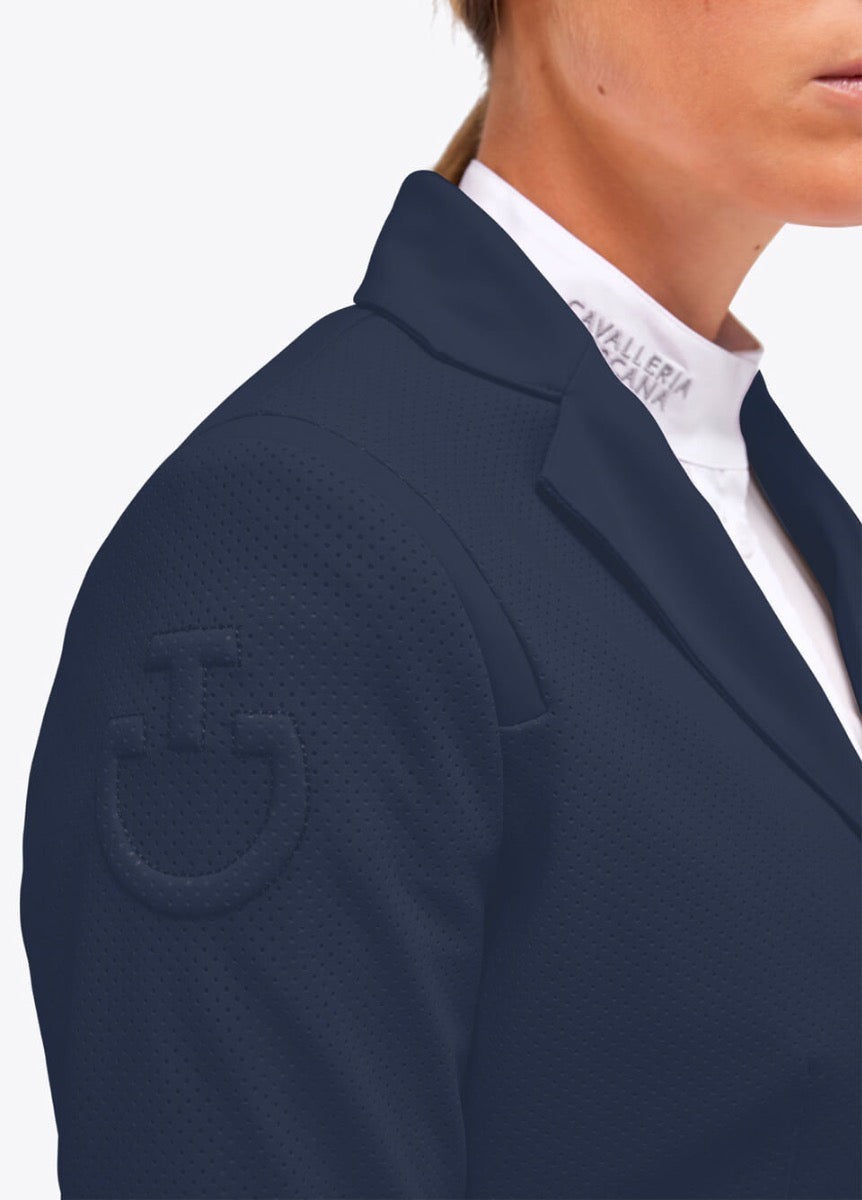 Cavalleria Toscana Perforated Competition Jacket - Blue