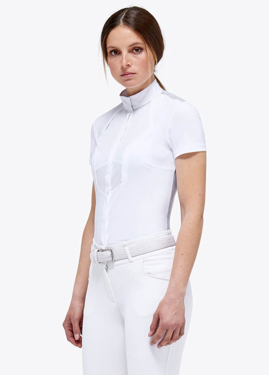 Cavalleria Toscana Revo Tech S/S Competition Shirt - White