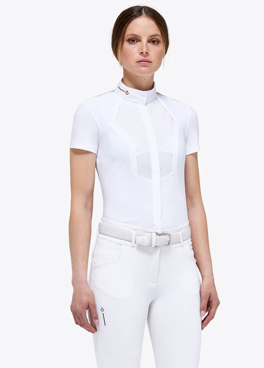 Cavalleria Toscana Revo Tech S/S Competition Shirt - White