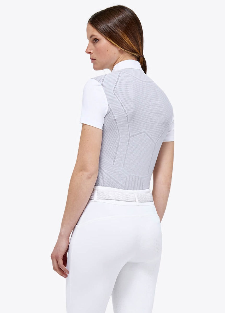 Cavalleria Toscana Revo Tech S/S Competition Shirt - White