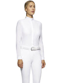 Cavalleria Toscana Elegant Embroidery Show Shirt - White