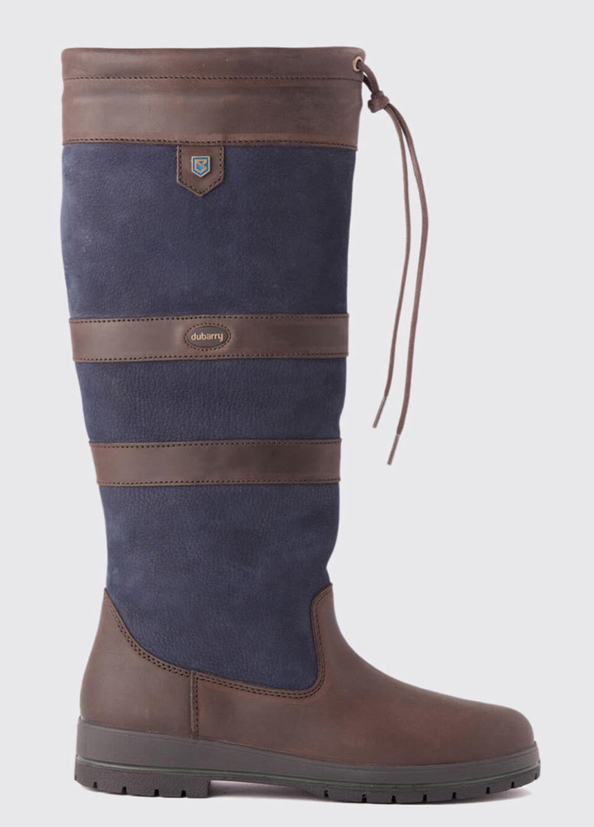 Dubarry Womens Galway Boots - Navy/Brown