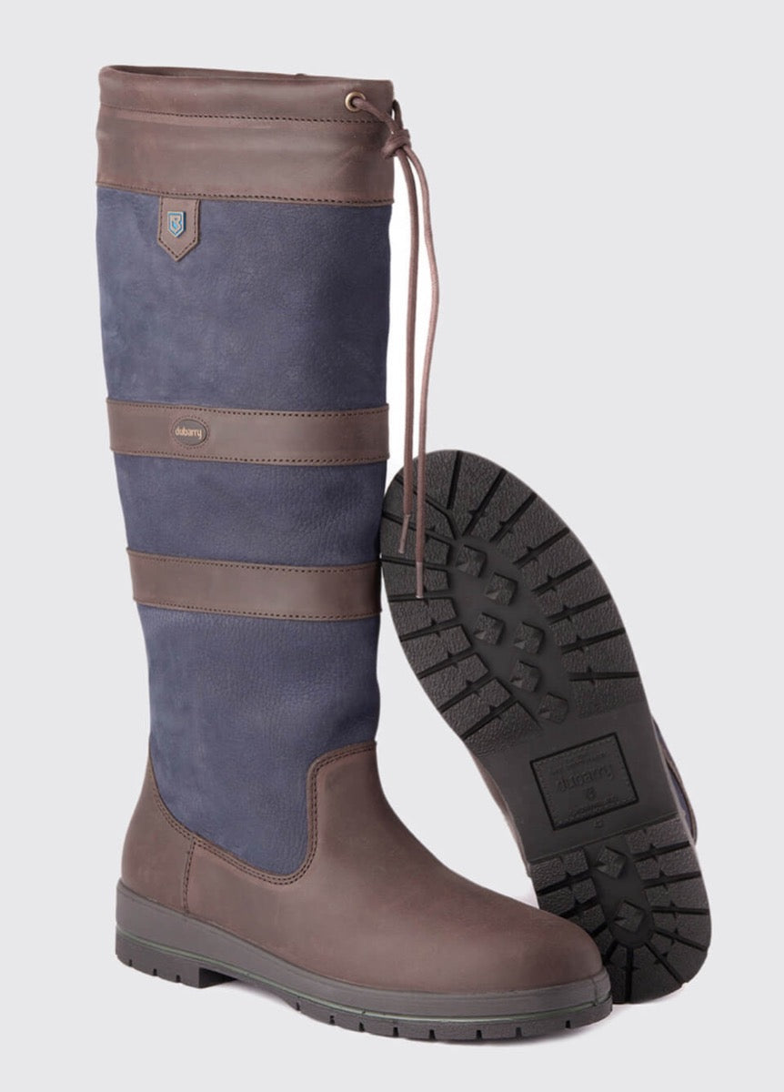 Dubarry Womens Galway Boots - Navy/Brown