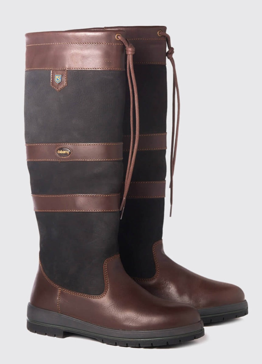 Dubarry Womens Galway Boots Slim Fit - Black/Brown
