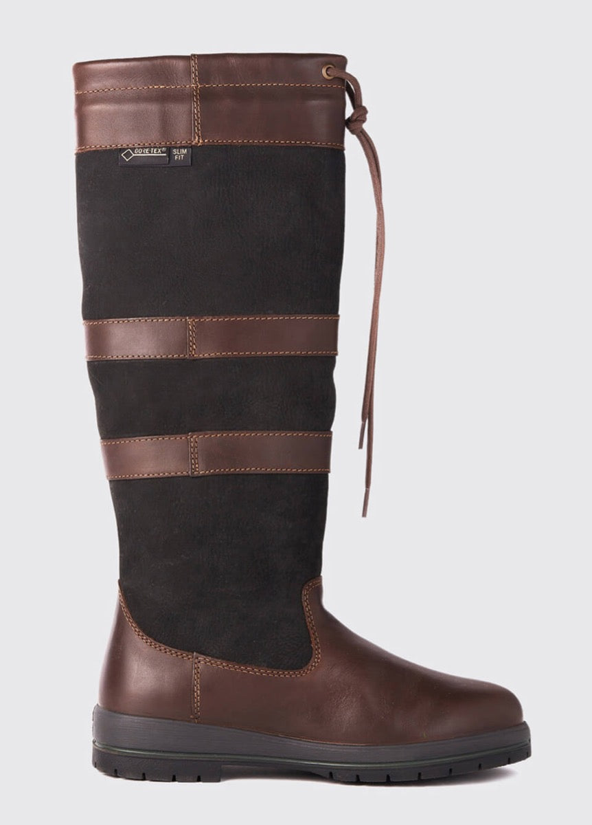 Dubarry Womens Galway Boots Slim Fit - Black/Brown