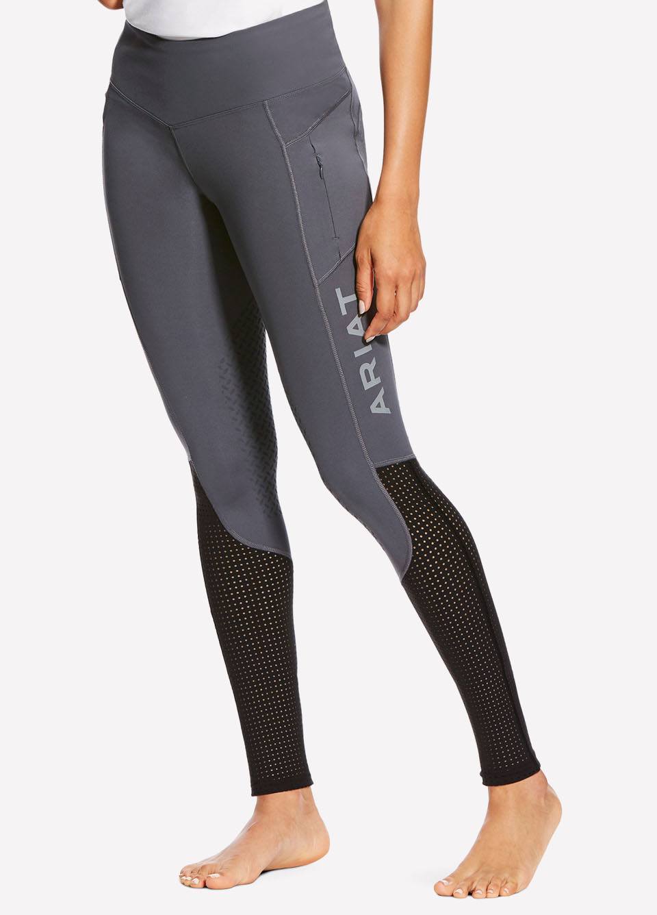 Ariat Womens EOS KP Riding Tights - Grey