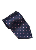 Equetech Adults Diamond Show Tie - Navy/Pink