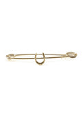 Equetech Traditional Horseshoe Stock Pin - Gold
