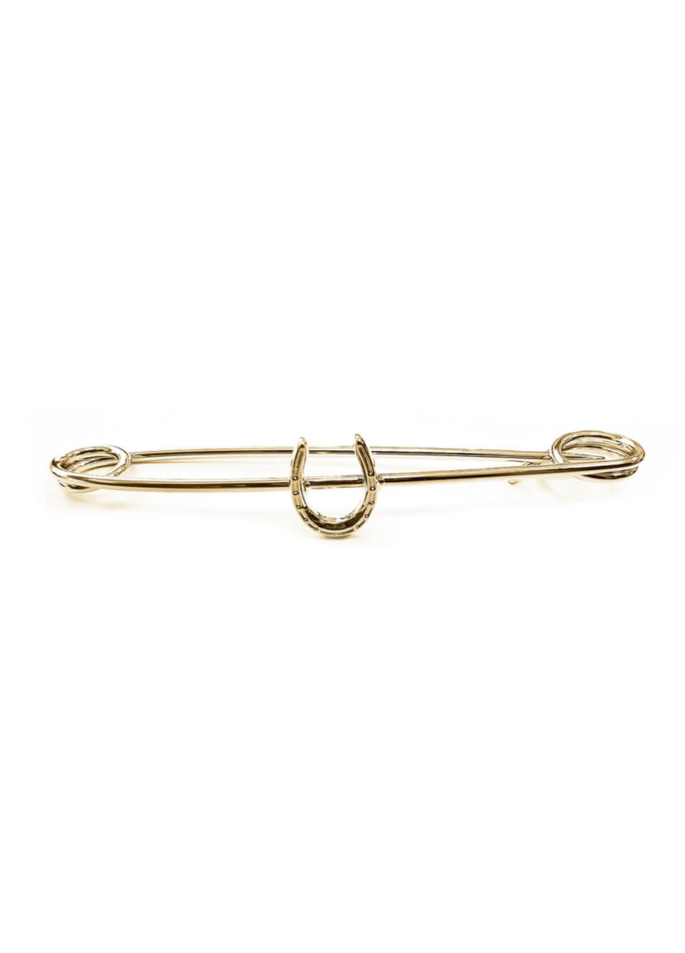Equetech Traditional Horseshoe Stock Pin - Gold