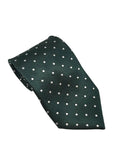 Equetech Junior Polka Dot Show Tie - Bottle Green/White