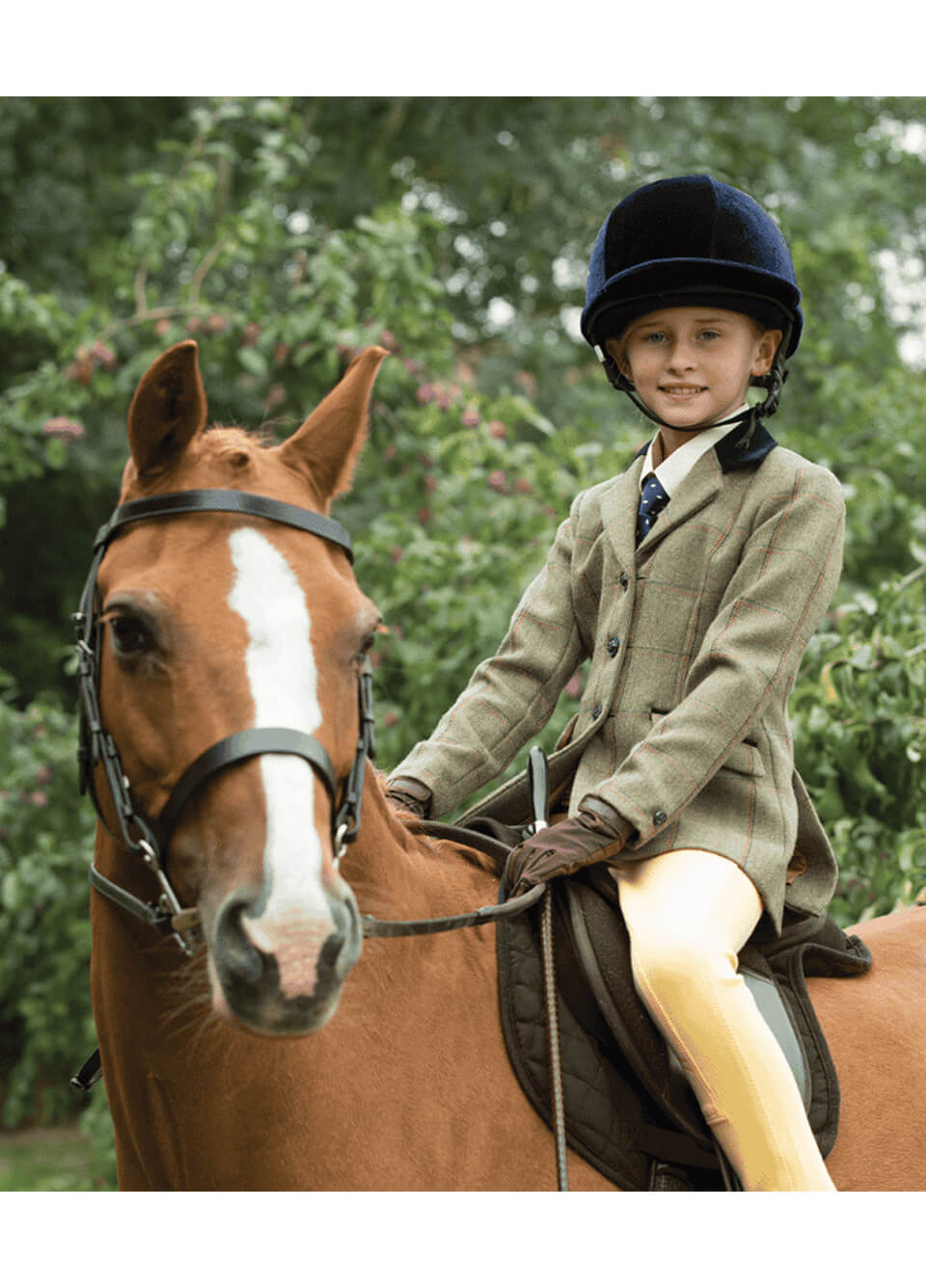 Equetech New Junior Launton Deluxe Tweed Riding Jacket - Green