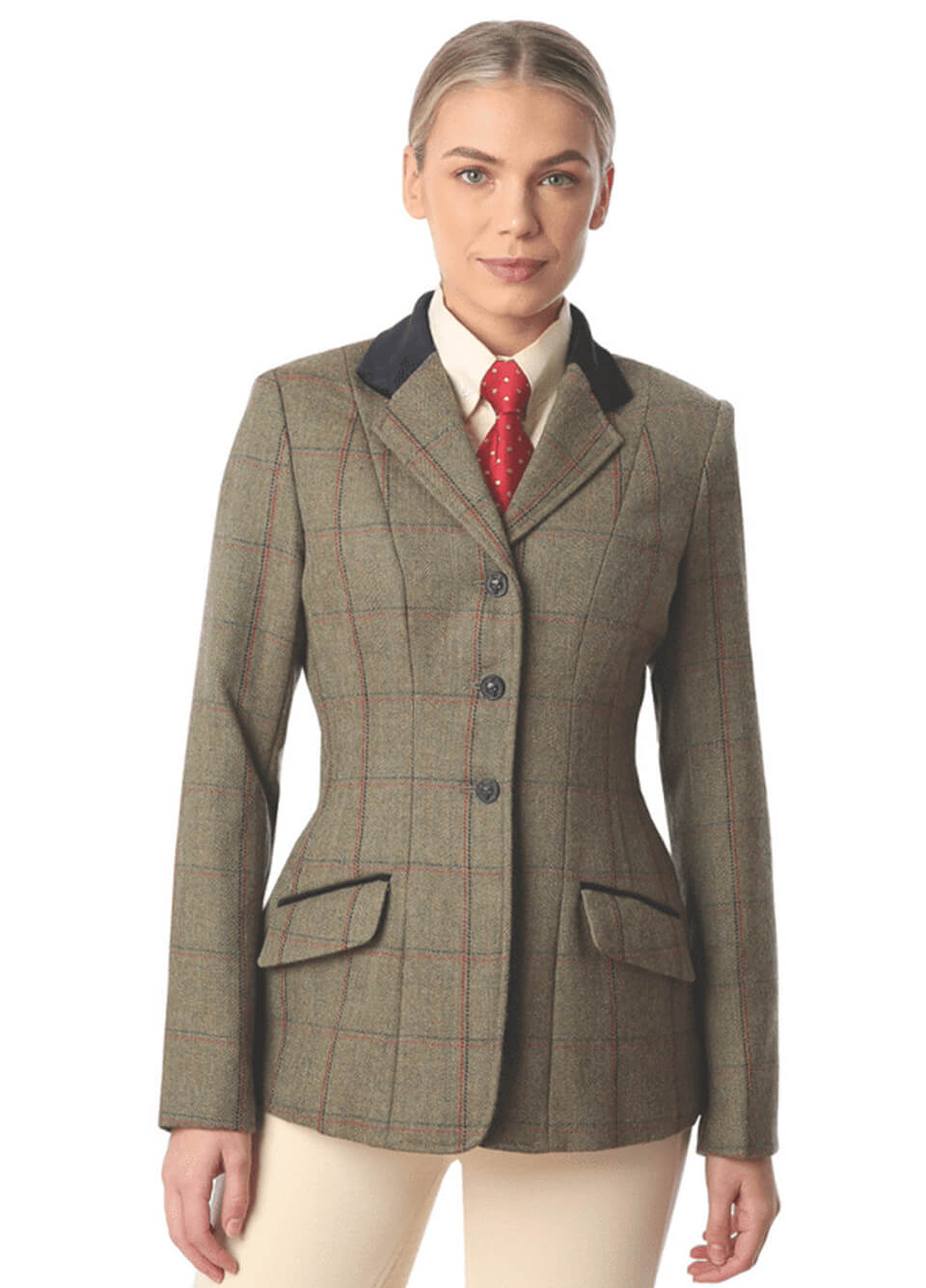 Equetech New Launton Deluxe Tweed Riding Jacket - Green