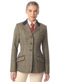 Equetech New Launton Deluxe Tweed Riding Jacket - Green
