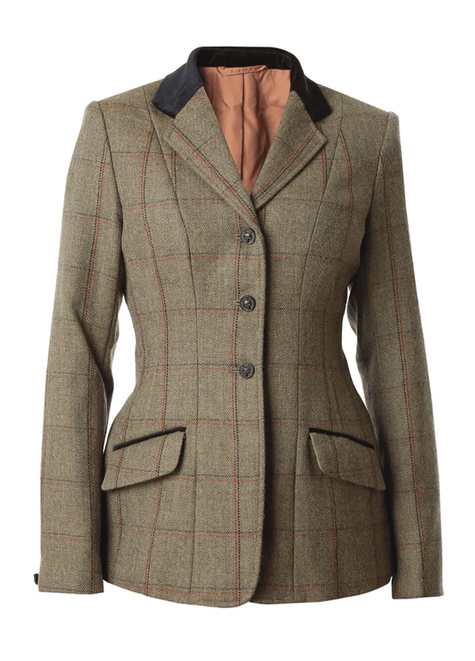 Equetech New Launton Deluxe Tweed Riding Jacket - Green
