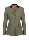 Equetech Maids Thornborough Tweed Riding Jacket - Green