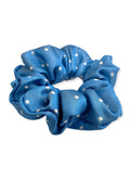 Equetech Polka Dot Scrunchie - Light Blue/White