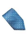 Equetech Junior Polka Dot Show Tie - Light Blue/White