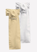 Equetech Plain Jacquard Self Tying Riding Stock - Cream
