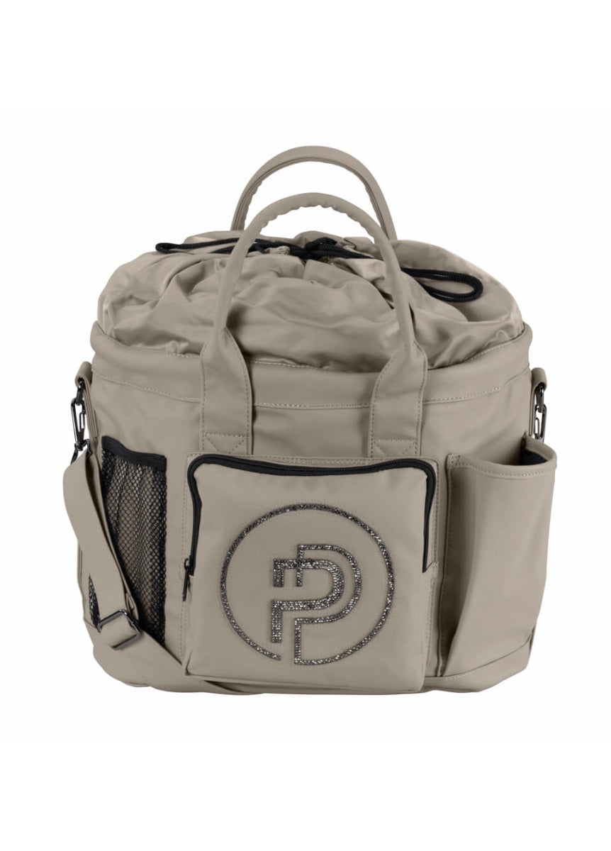 Eskadron Faux Leather Accessory Bag - Pale Grey