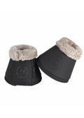 Eskadron Faux Leather Faux Fur Bell Boots - Black