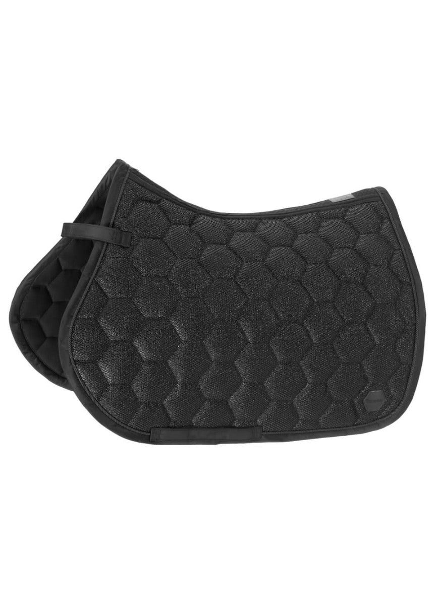 Eskadron Glitter Mesh Jump Saddle Cloth - Black