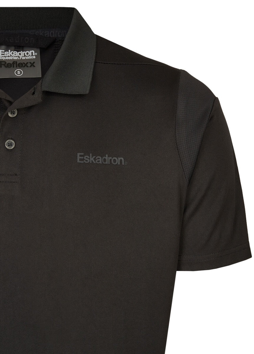 Eskadron Mens Polo Shirt Reflexx - Black