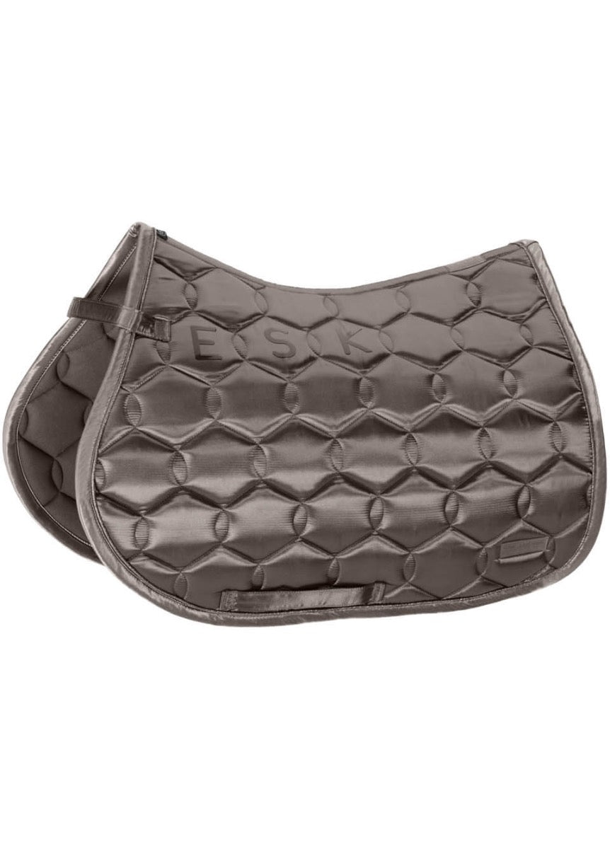 Eskadron Satin Contrast Jump Saddle Cloth VS - Steel Grey