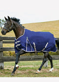 Weatherbeeta Comfitec Essential Standard Lite Plus Turnout - Navy/Silver/Red