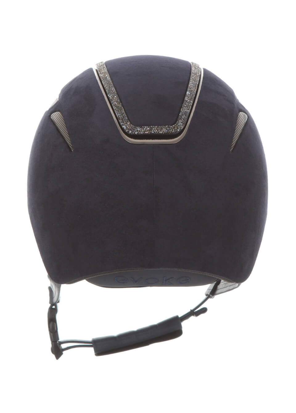 Evoke Callisto Classic Peak Suede Hat Crystal Frame - Navy
