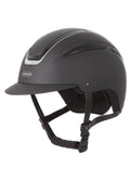 Evoke Callisto Classic Peak Riding Hat - Black/Silver